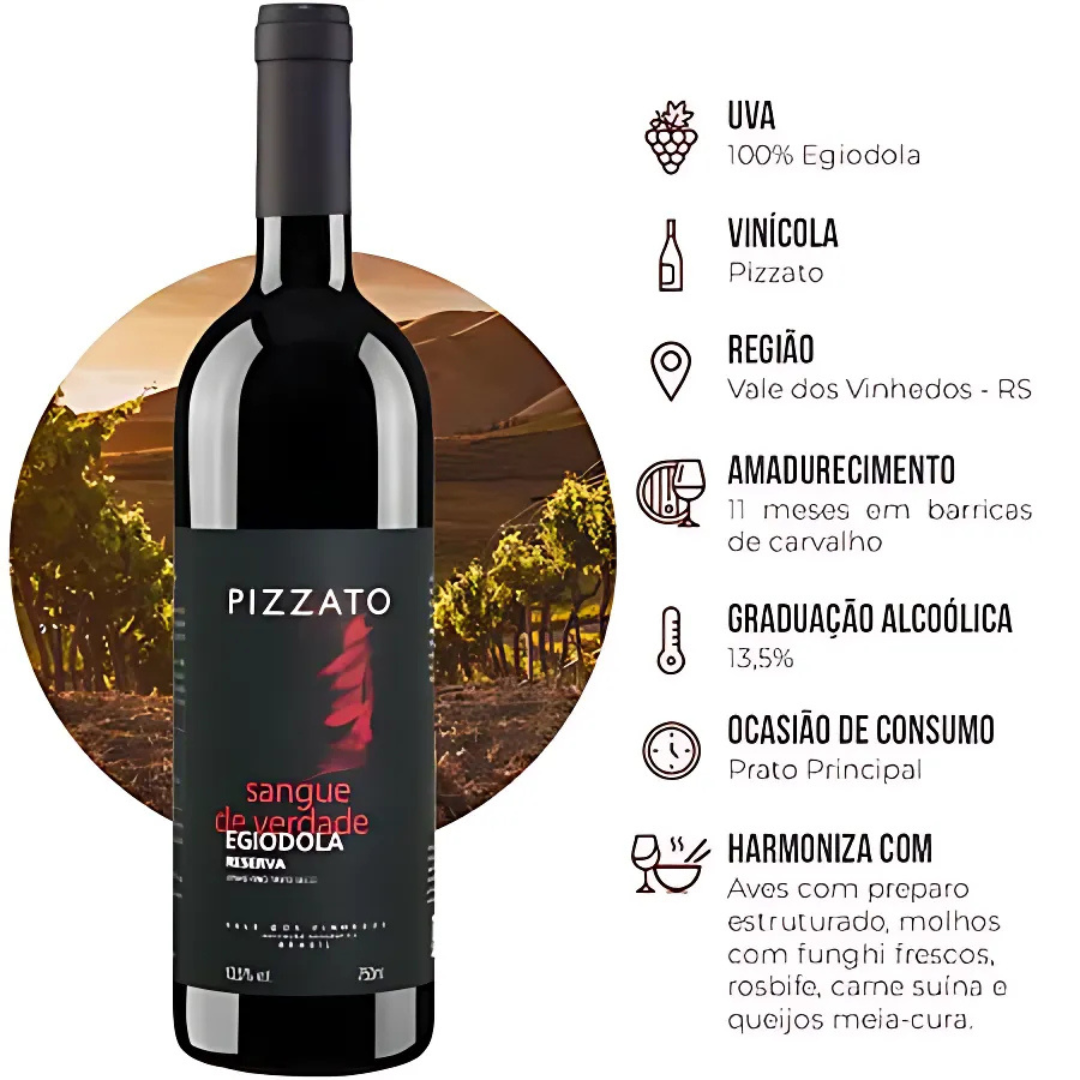 Pizzato Egiodola Reserva Red Wine 13.5% 750ml